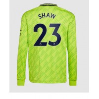 Manchester United Luke Shaw #23 Fotballklær Tredjedrakt 2022-23 Langermet
